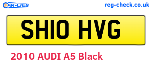 SH10HVG are the vehicle registration plates.