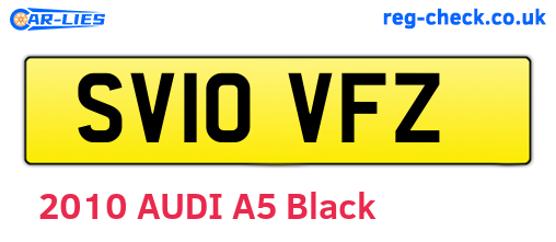 SV10VFZ are the vehicle registration plates.