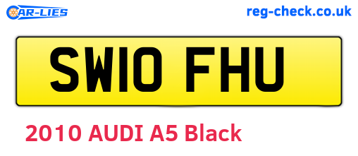 SW10FHU are the vehicle registration plates.