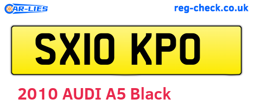 SX10KPO are the vehicle registration plates.