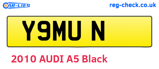 Y9MUN are the vehicle registration plates.