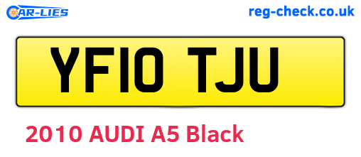 YF10TJU are the vehicle registration plates.