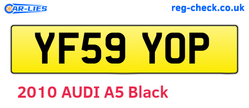 YF59YOP are the vehicle registration plates.