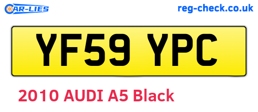 YF59YPC are the vehicle registration plates.