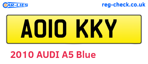 AO10KKY are the vehicle registration plates.