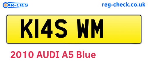 K14SWM are the vehicle registration plates.