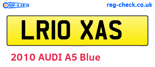 LR10XAS are the vehicle registration plates.