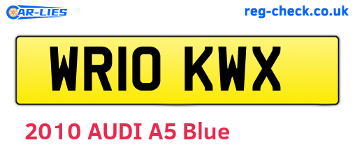 WR10KWX are the vehicle registration plates.