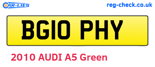BG10PHY are the vehicle registration plates.