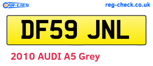 DF59JNL are the vehicle registration plates.