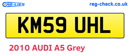 KM59UHL are the vehicle registration plates.