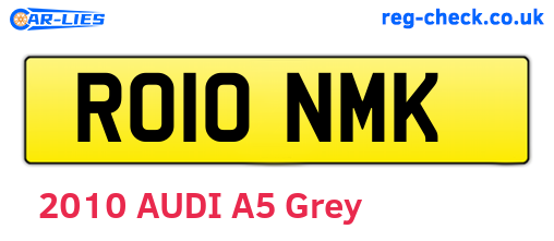RO10NMK are the vehicle registration plates.