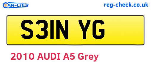 S31NYG are the vehicle registration plates.