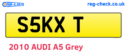 S5KXT are the vehicle registration plates.