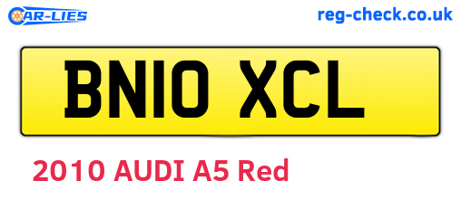 BN10XCL are the vehicle registration plates.