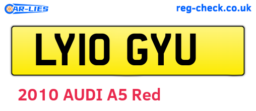LY10GYU are the vehicle registration plates.