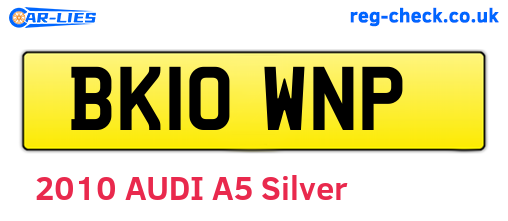 BK10WNP are the vehicle registration plates.