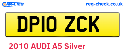 DP10ZCK are the vehicle registration plates.