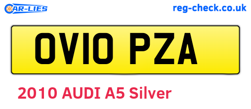 OV10PZA are the vehicle registration plates.