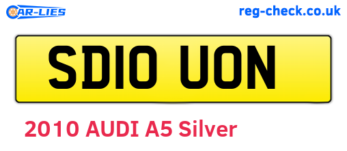 SD10UON are the vehicle registration plates.