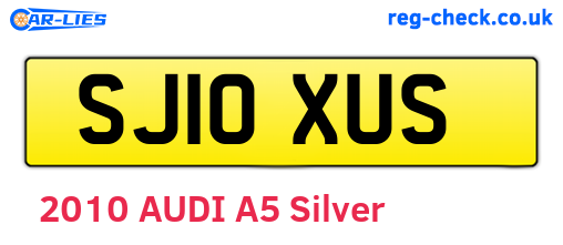 SJ10XUS are the vehicle registration plates.