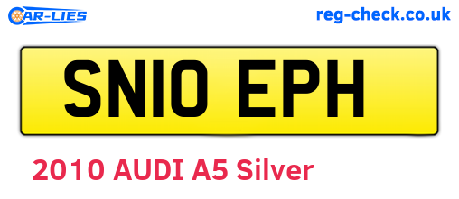 SN10EPH are the vehicle registration plates.