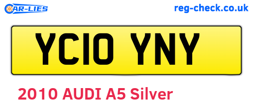 YC10YNY are the vehicle registration plates.
