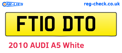 FT10DTO are the vehicle registration plates.