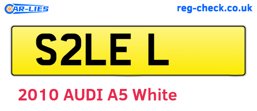 S2LEL are the vehicle registration plates.