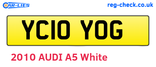 YC10YOG are the vehicle registration plates.