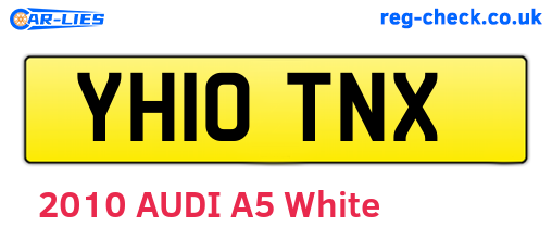 YH10TNX are the vehicle registration plates.