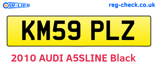 KM59PLZ are the vehicle registration plates.