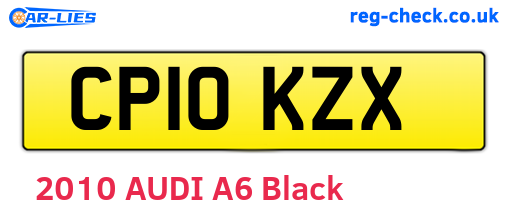 CP10KZX are the vehicle registration plates.