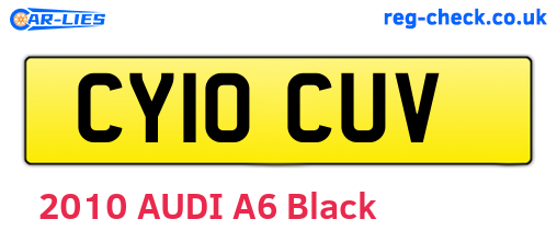 CY10CUV are the vehicle registration plates.