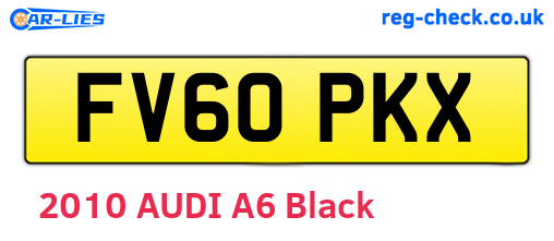 FV60PKX are the vehicle registration plates.