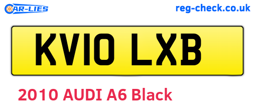 KV10LXB are the vehicle registration plates.