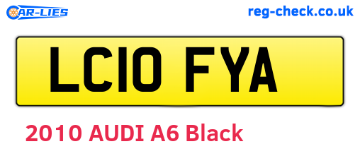 LC10FYA are the vehicle registration plates.