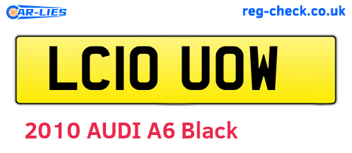LC10UOW are the vehicle registration plates.