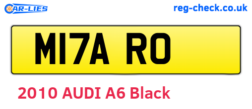 M17ARO are the vehicle registration plates.