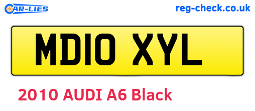 MD10XYL are the vehicle registration plates.
