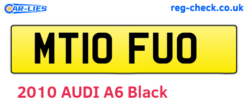 MT10FUO are the vehicle registration plates.