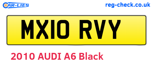 MX10RVY are the vehicle registration plates.