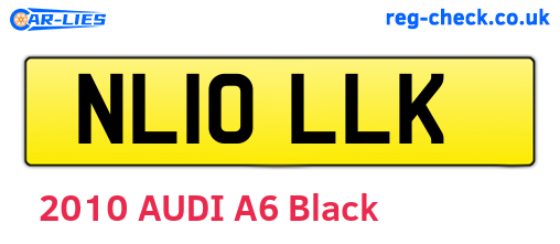 NL10LLK are the vehicle registration plates.