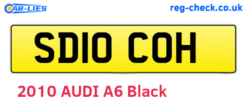 SD10COH are the vehicle registration plates.