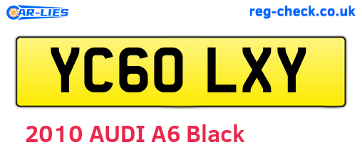 YC60LXY are the vehicle registration plates.