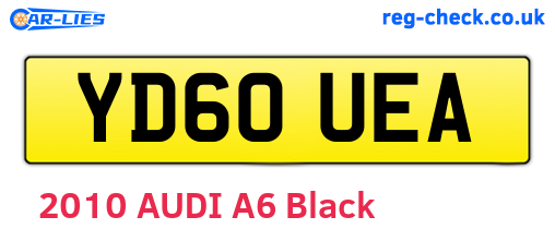 YD60UEA are the vehicle registration plates.