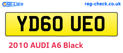 YD60UEO are the vehicle registration plates.