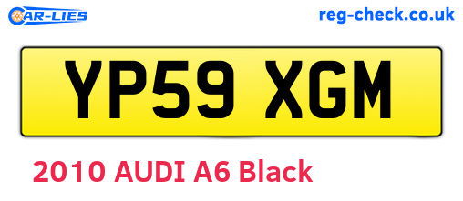 YP59XGM are the vehicle registration plates.