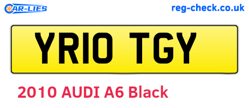 YR10TGY are the vehicle registration plates.