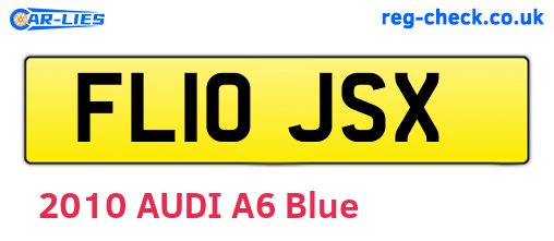 FL10JSX are the vehicle registration plates.